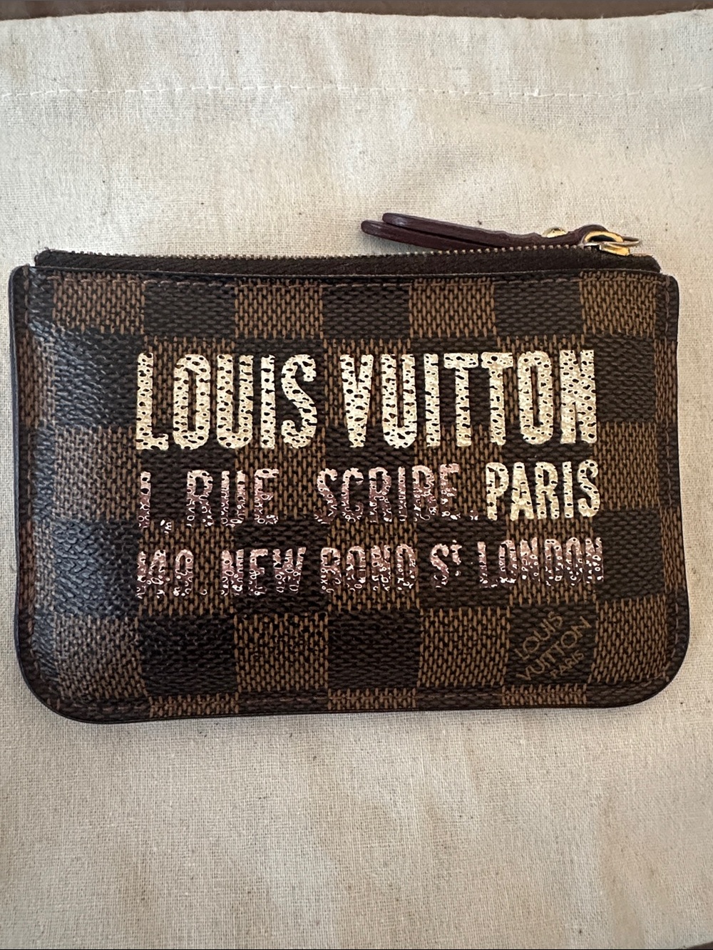 Louis Vuitton 1 Rue Scribe Paris Card and Key Holder